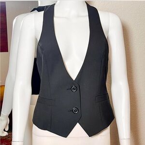Express Black Women's Vest - Tailored Silhouette